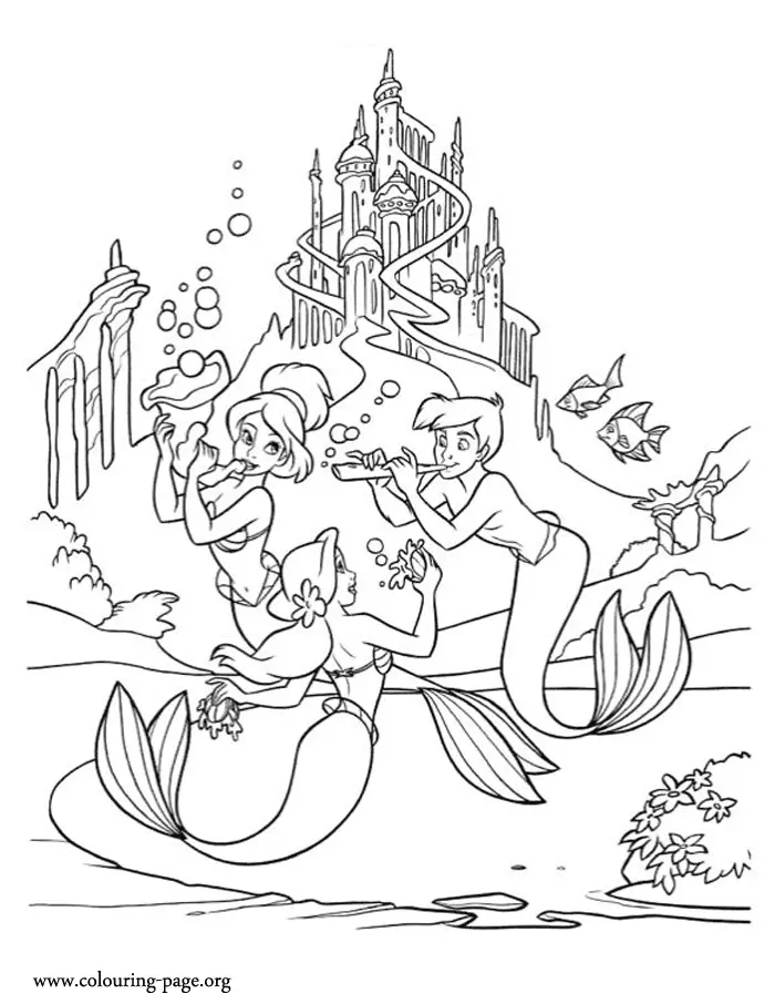 Little Mermaid Coloring Pages 46