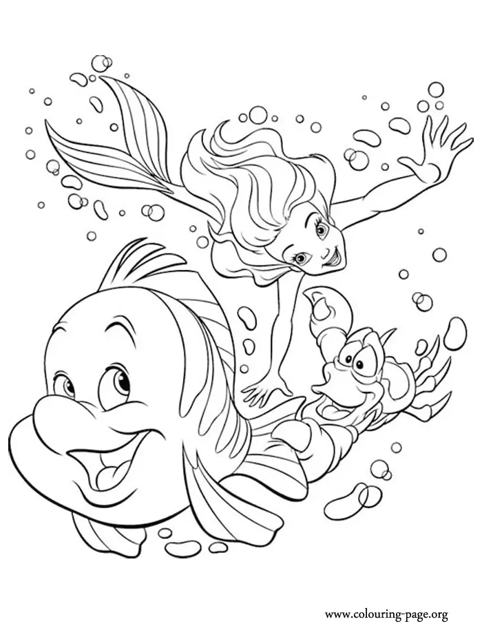 Little Mermaid Coloring Pages 51