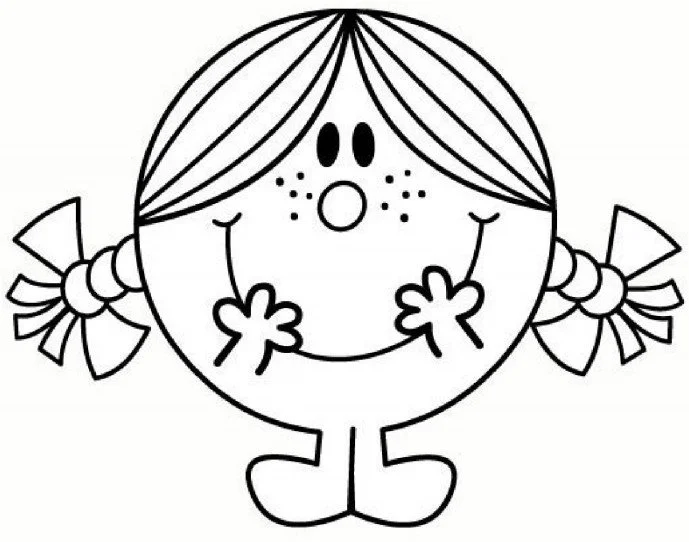 Little Miss Sunshine Coloring Pages 1