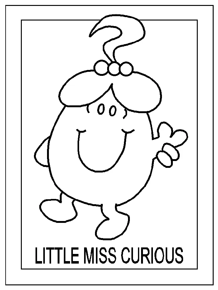 Little Miss Sunshine Coloring Pages 6