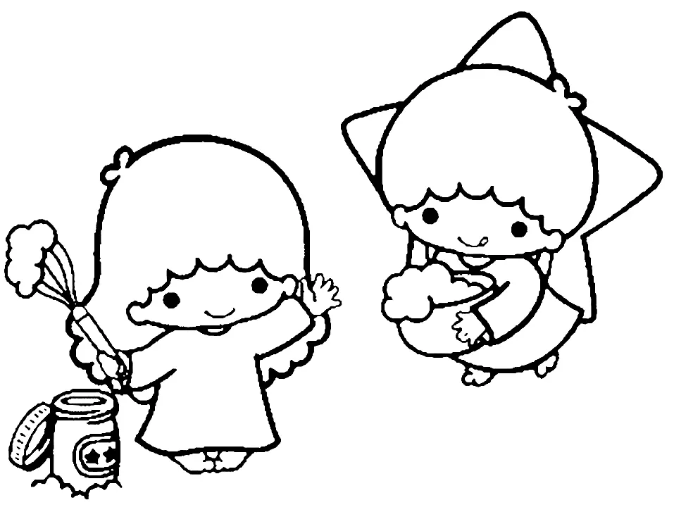 Little Twin Stars Coloring Pages 42