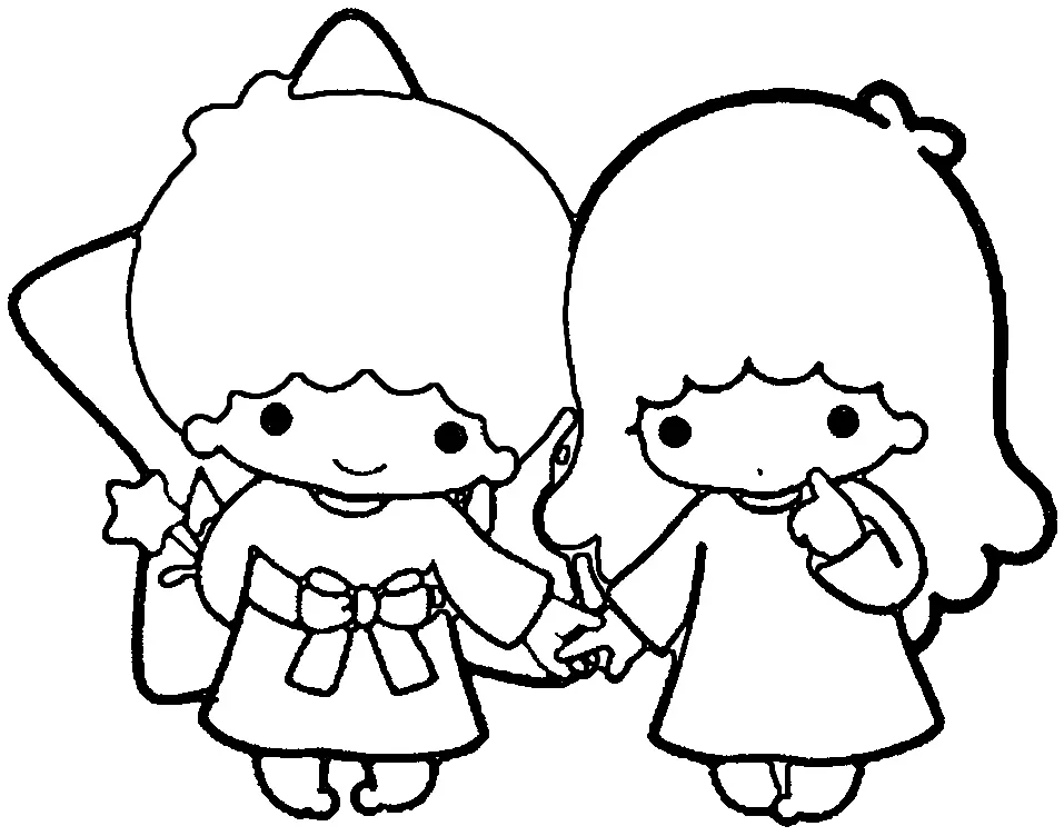 Little Twin Stars Coloring Pages 51
