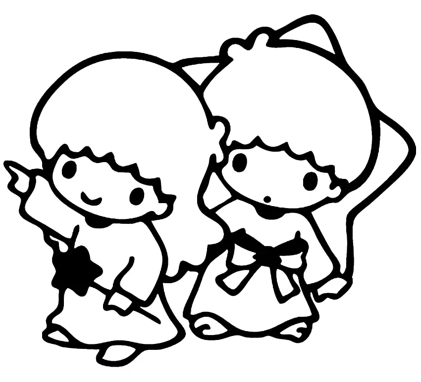 Little Twin Stars Coloring Pages 55