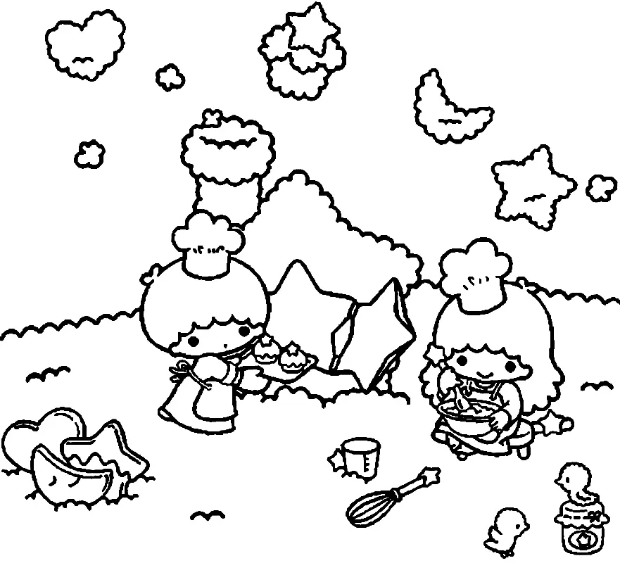 Little Twin Stars Coloring Pages 60