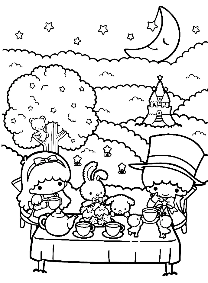 Little Twin Stars Coloring Pages 62