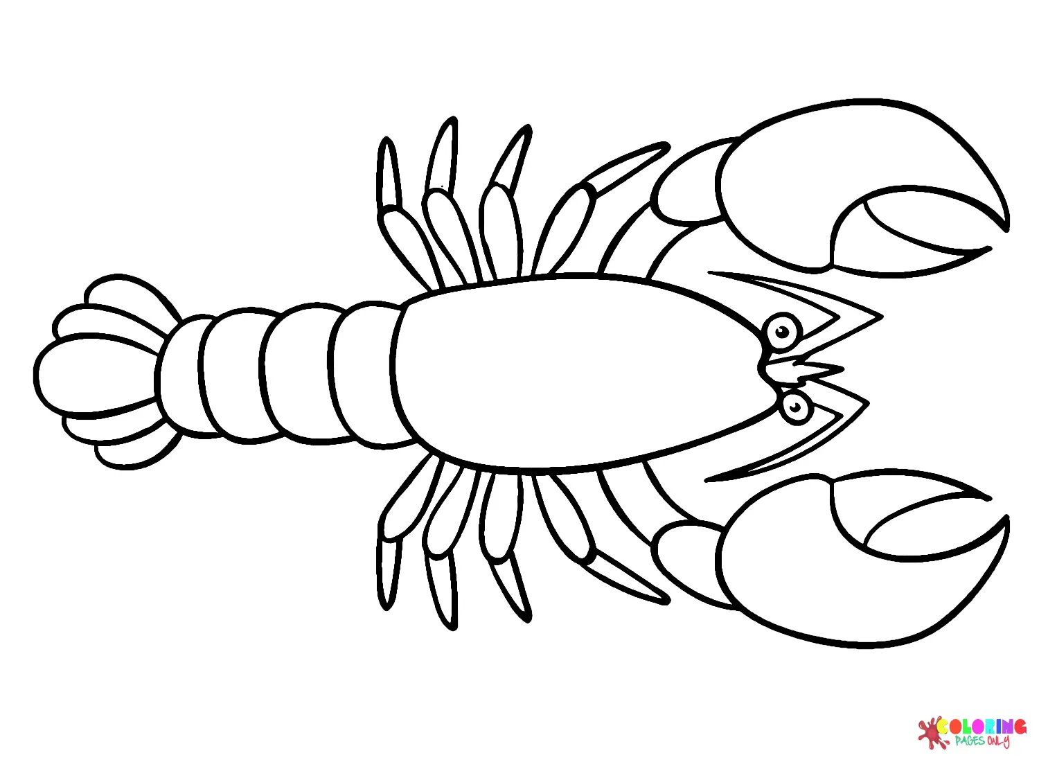 Langosta Para Colorear 4