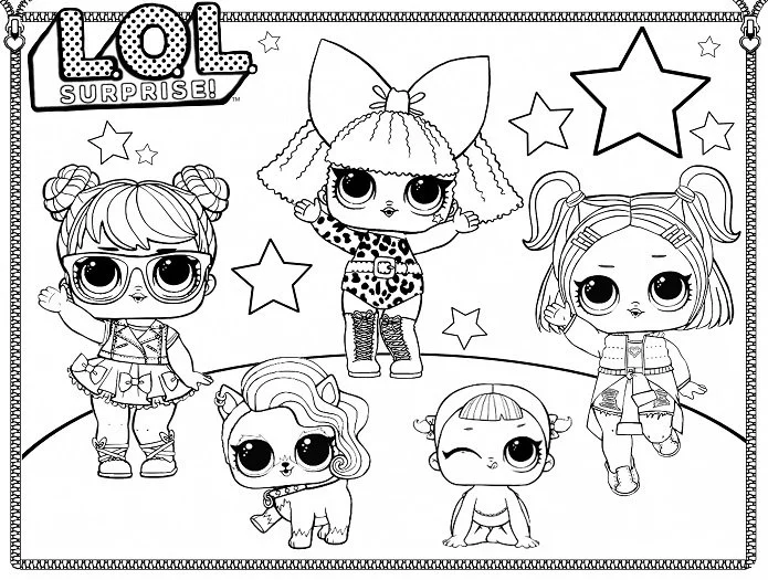 LOL Surprise Coloring Pages 5