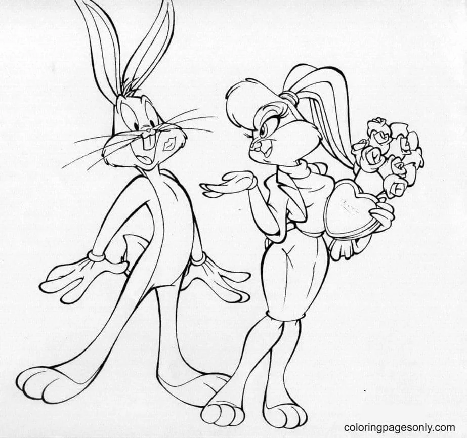 Lola Bunny Coloring Pages 9