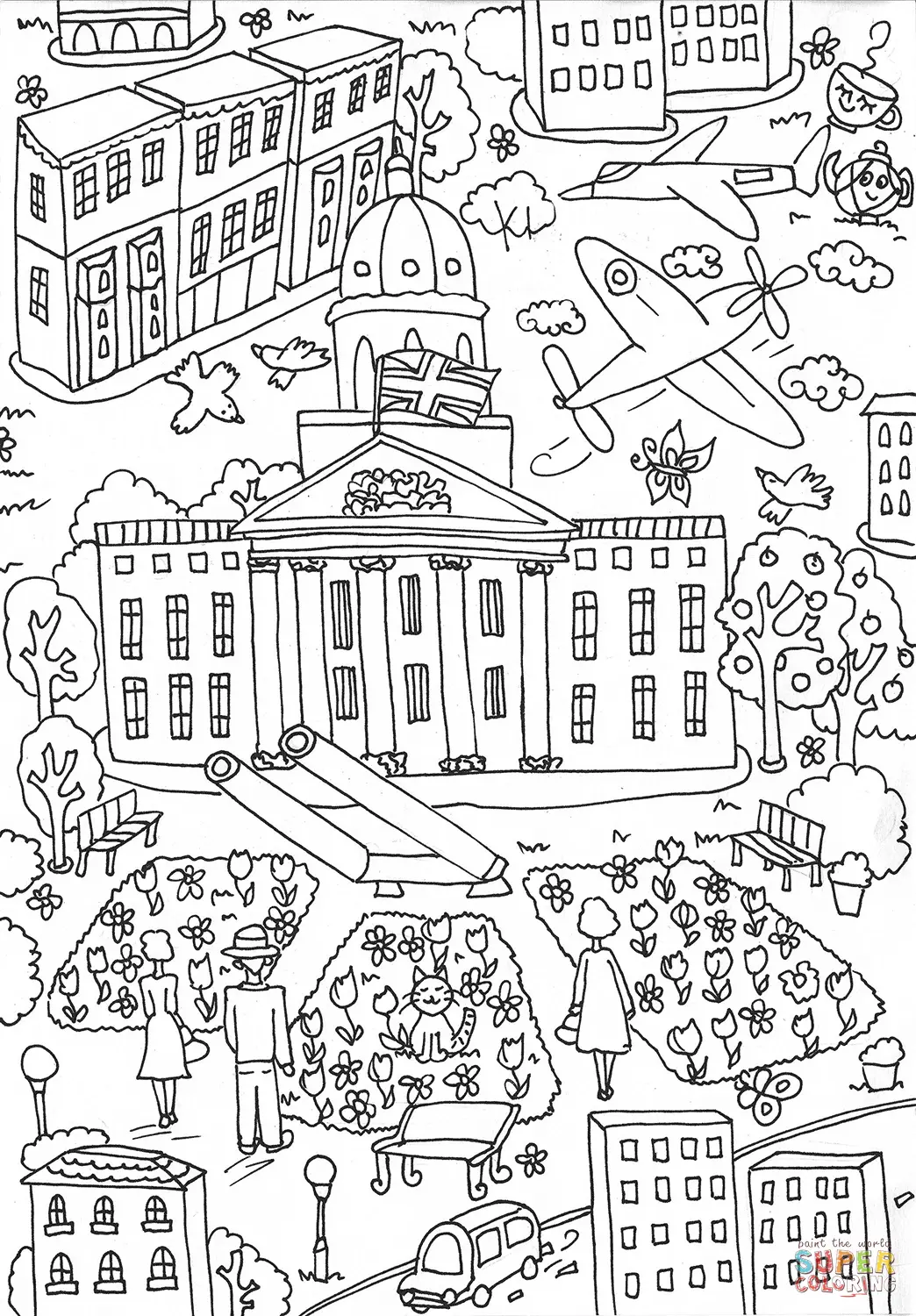 Londres Para Colorear 17