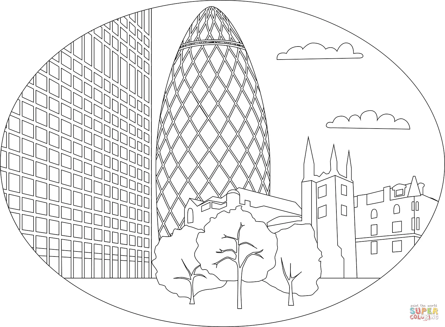 Londres Para Colorear 4