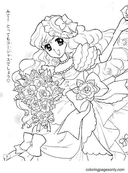 Long Hair Anime Girl Coloring Pages 28