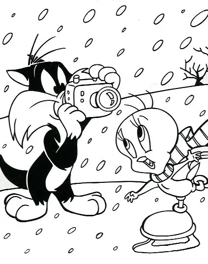 Looney Tunes Characters Coloring Pages 27
