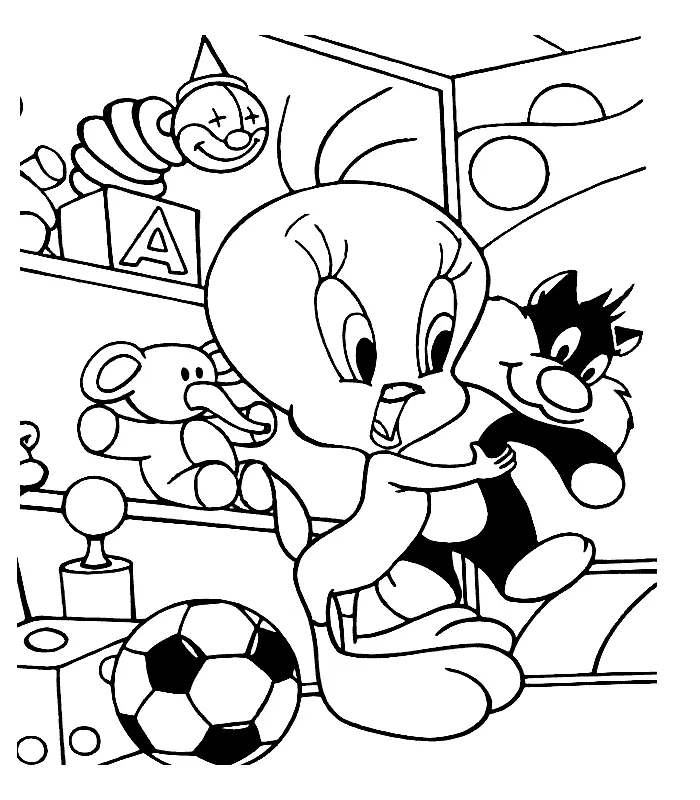 Looney Tunes Characters Coloring Pages 52