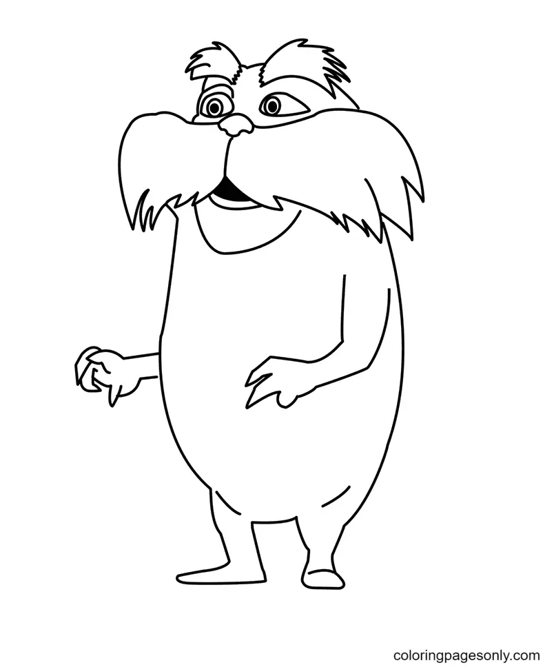 Lorax Ausmalbilder 1