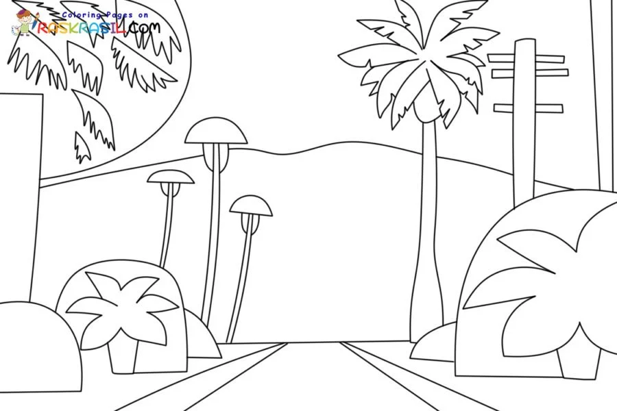 Los angeles Para Colorear 14