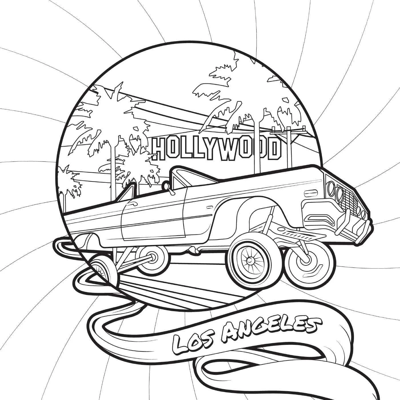 Los angeles Para Colorear 9