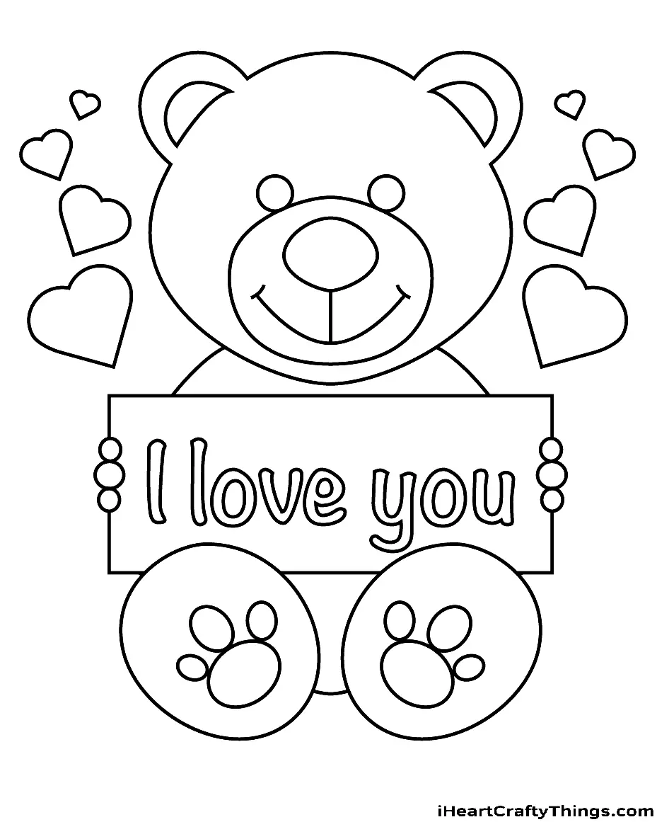Love Coloring Pages 1