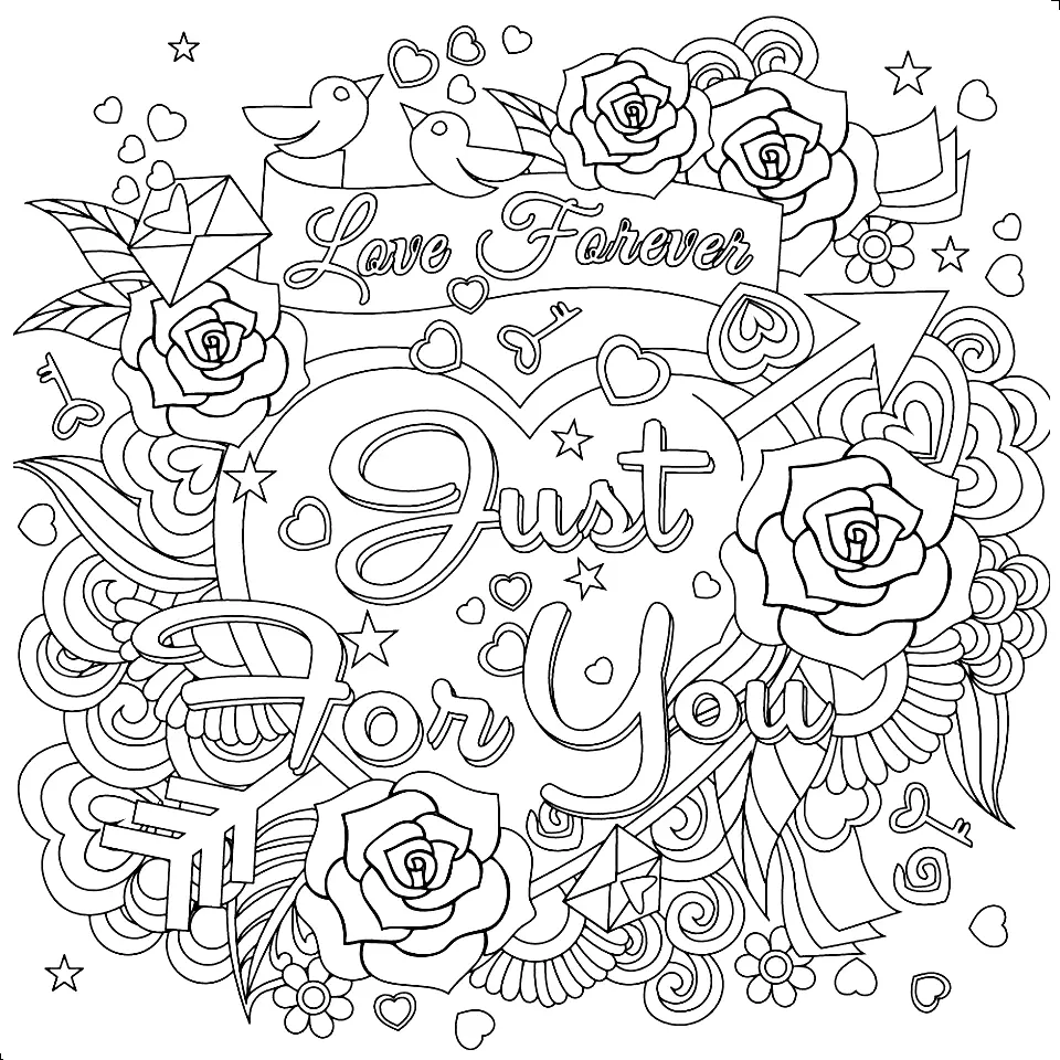 Love Coloring Pages 13