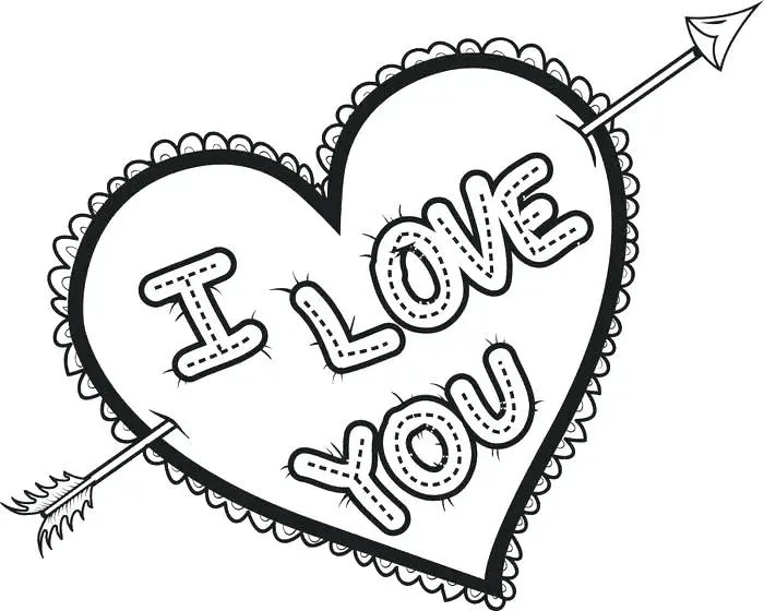 Love Coloring Pages 22