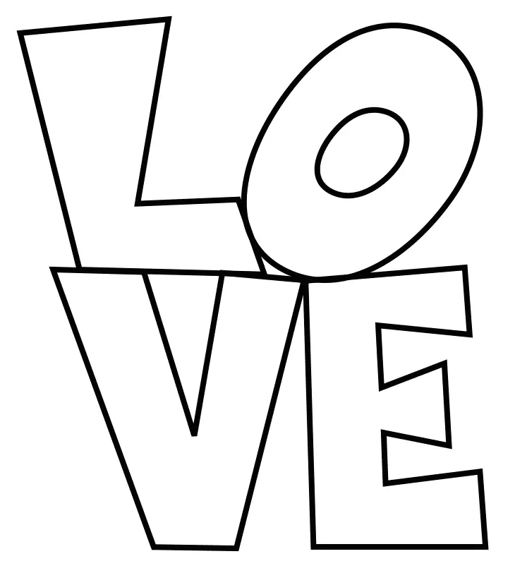 Love Coloring Pages 32