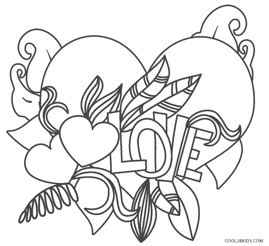 Love Coloring Pages 33
