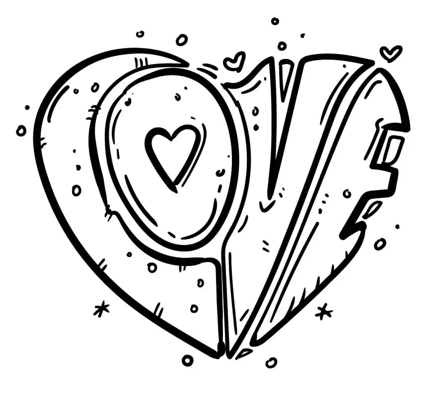 Love Coloring Pages 42