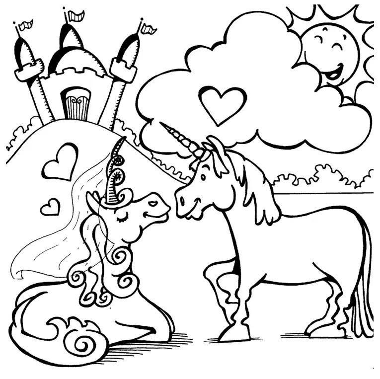 Love Coloring Pages 44