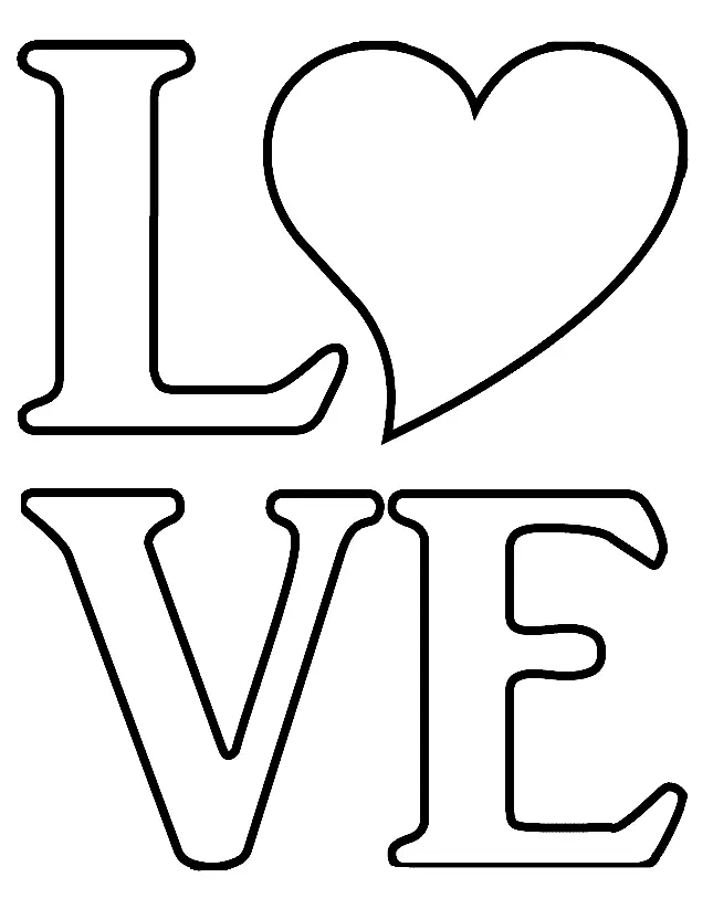 Love Coloring Pages 6