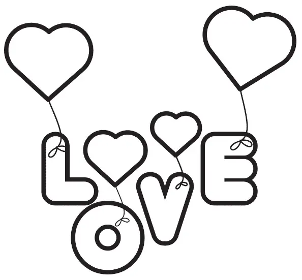 Love Coloring Pages 9