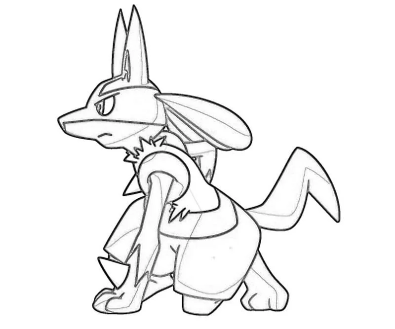 Lucario Ausmalbilder 3