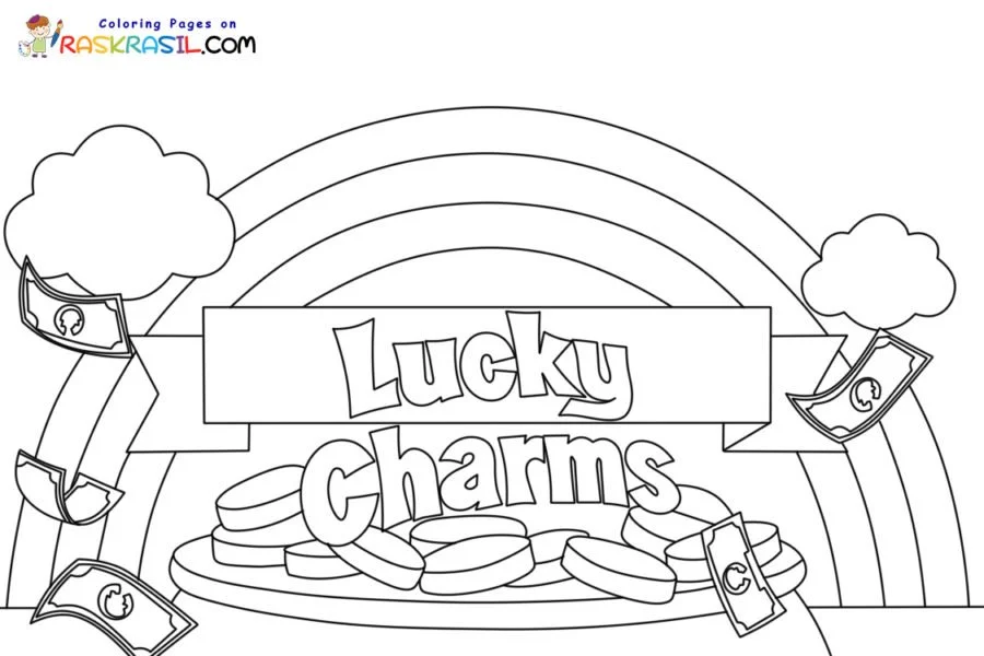 Lucky Charms Coloring Pages 1