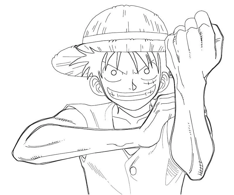 Luffy Coloring Pages 11