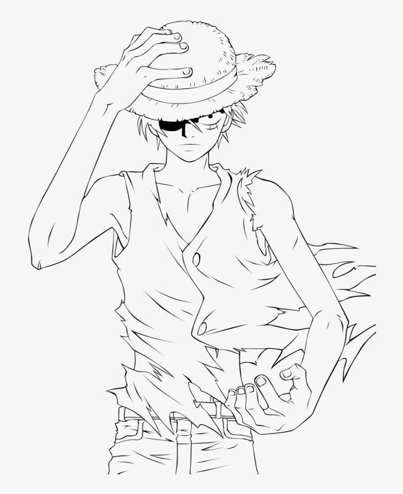 Luffy Para Colorear 13