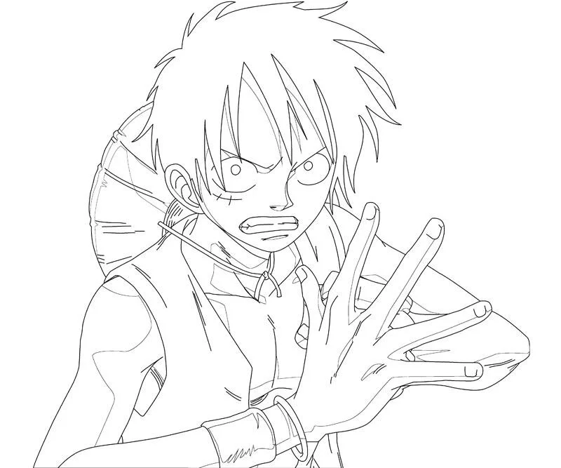 Luffy Coloring Pages 20