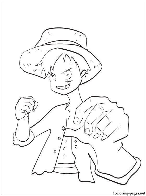Luffy Coloring Pages 8