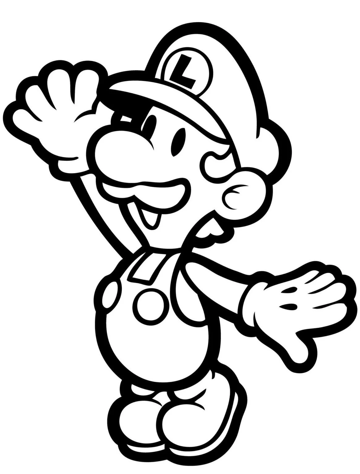 Desenhos de Luigi Para Colorir 5