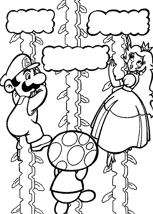 Desenhos de Luigi Para Colorir 8
