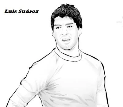 Desenhos de Luis Suarez Para Colorir 8