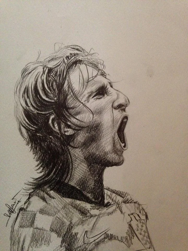 Desenhos de Luka Modric Para Colorir 3