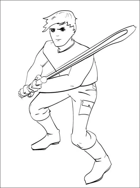 Luke Skywalker Coloring Pages 12