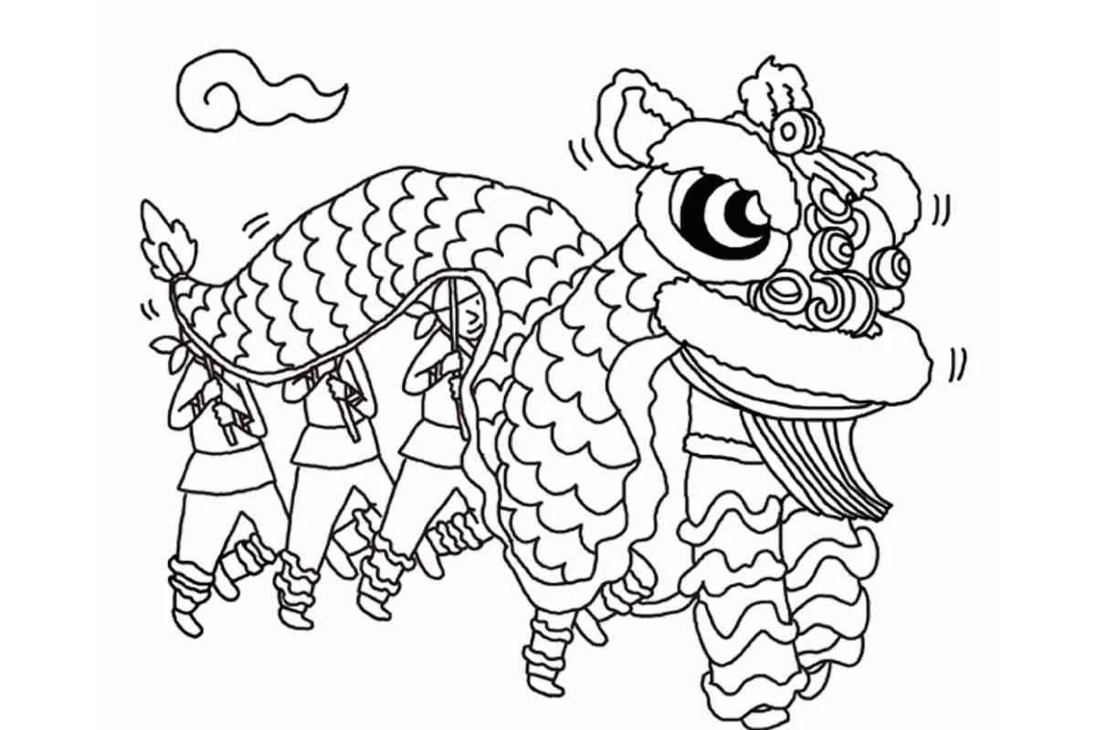 Ausmalbilder zum Lunar New Year 12