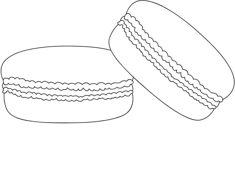 Macarons Para Colorear 9