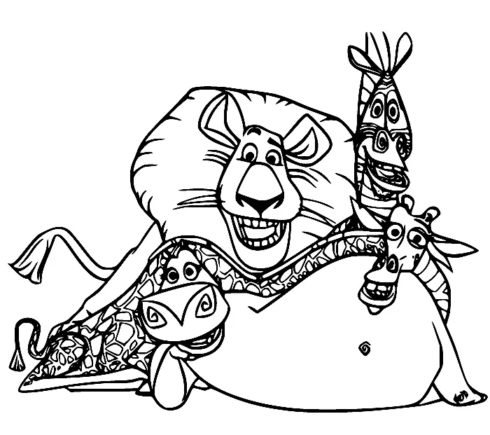 Madagascar Coloring Pages 1