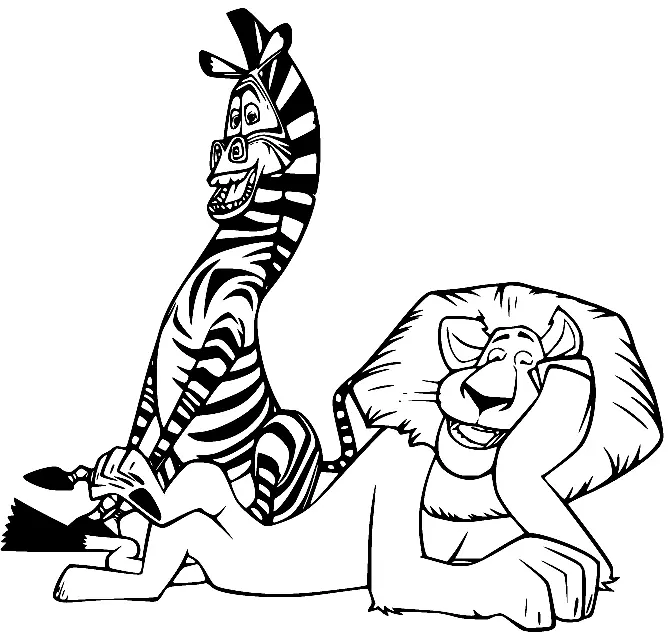 Madagascar Coloring Pages 14
