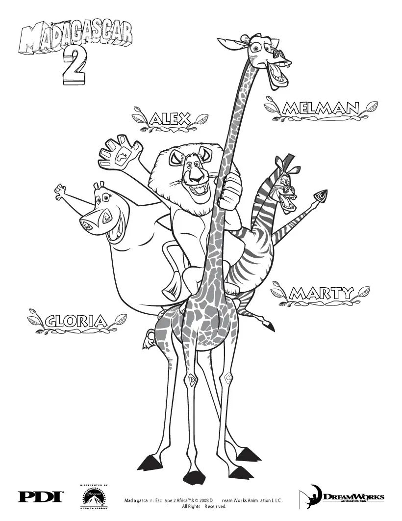 Madagascar Coloring Pages 29