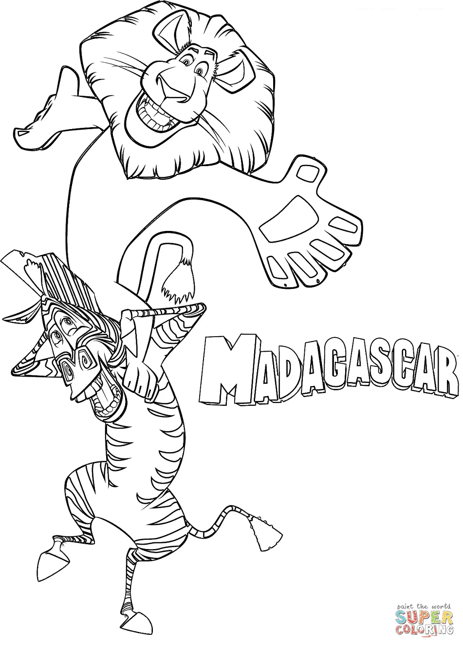 Madagascar Coloring Pages 43