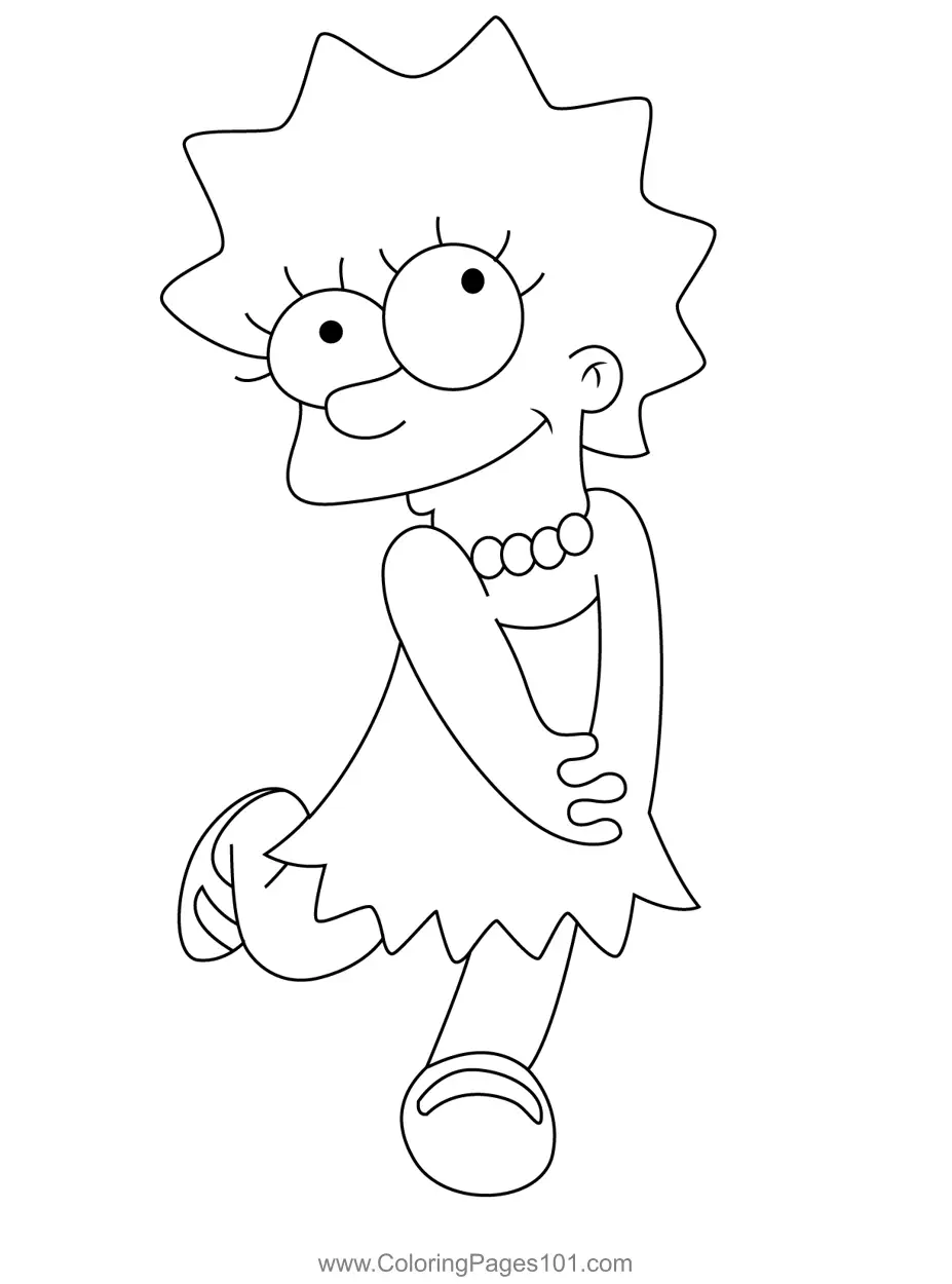 Maggie Simpson Coloring Pages 1