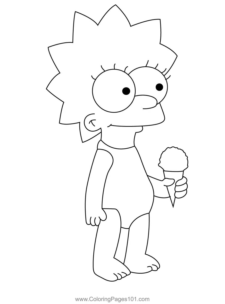 Maggie Simpson Coloring Pages 9