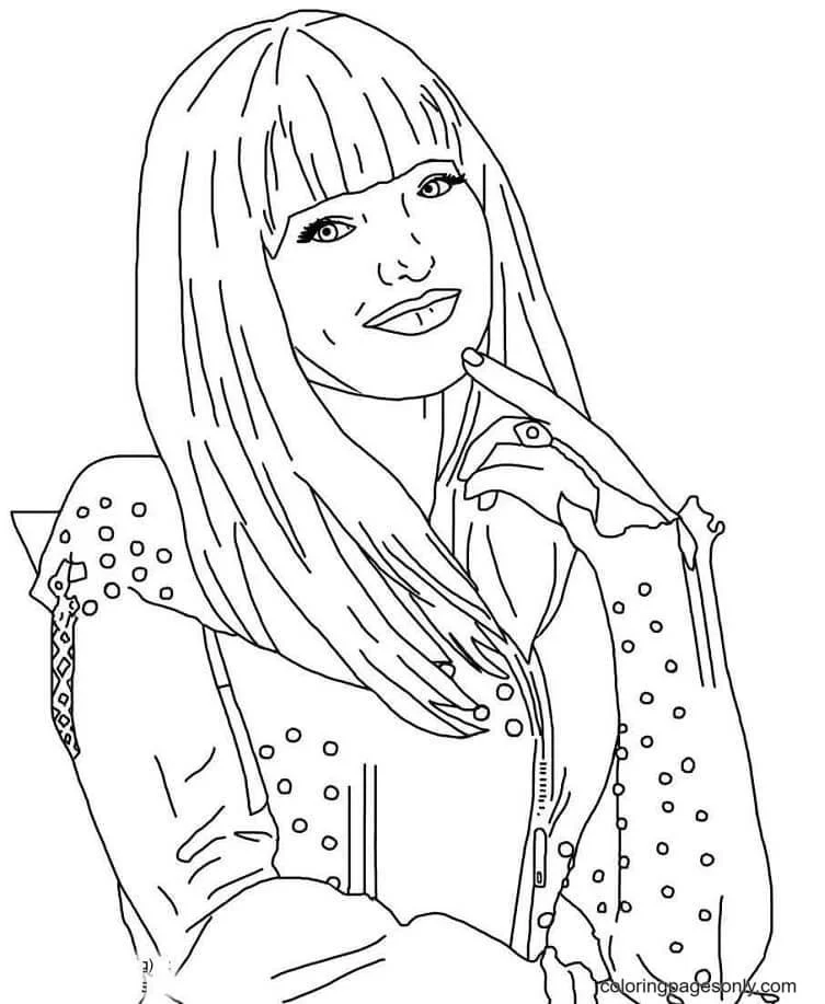 Desenhos de Mal E Evie Para Colorir 12