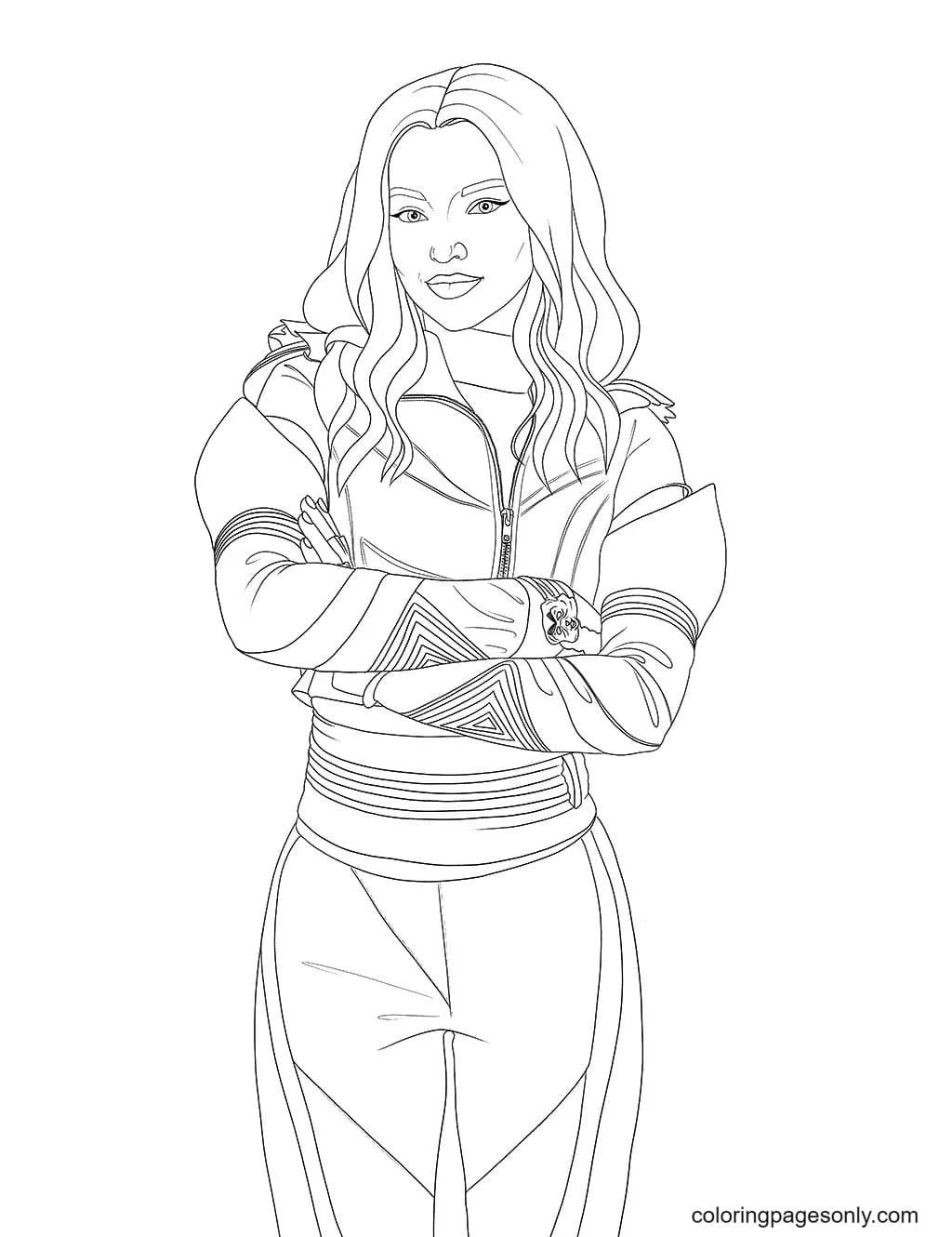 Desenhos de Mal E Evie Para Colorir 3